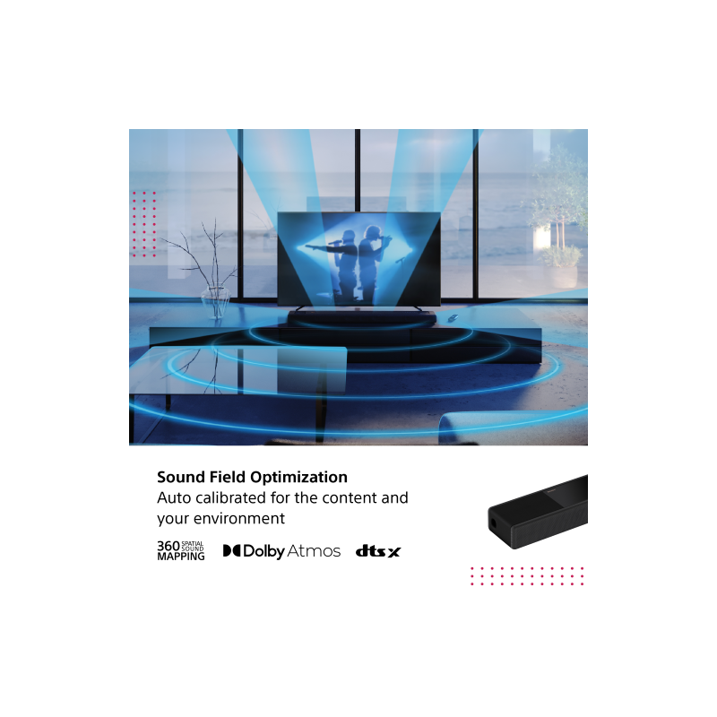 Sony hta7000 flagship 7.1.2 channel dolby atmos® soundbar, , medium image number null
