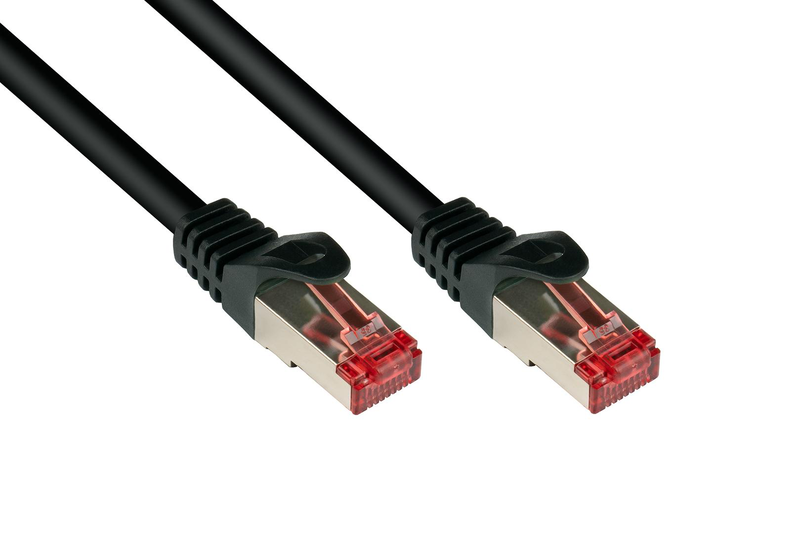 Good connections - patch cable - rj-45 (m) to rj-45 (m) - 50 cm - sftp - cat 6 - black-null
