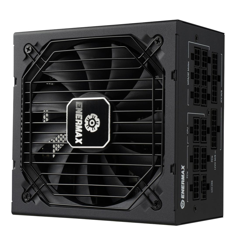 Enermax platigemini egn1200p 1200w atx 3.1 atx12vo fully modular power supply 80 plus platinum 12v-2x6 black-null