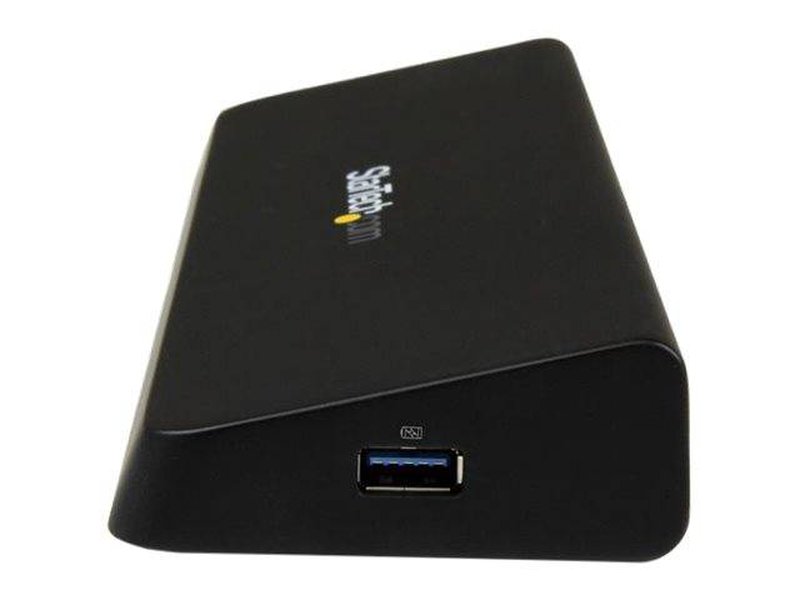 Startech USB3dockhdpc USB 3.0 dual monitor docking station HDMI displayport 4k displaylink 4x USB-a gbe black-null