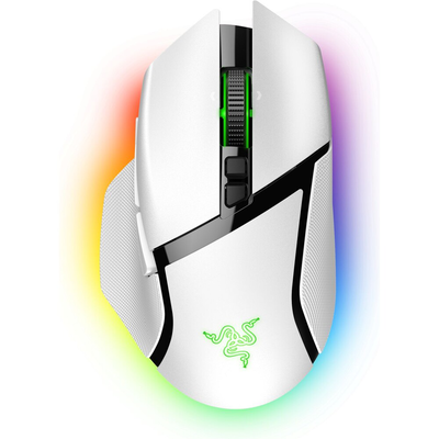 Razer basilisk v3 pro gaming mouse wireless optical switches, White, medium