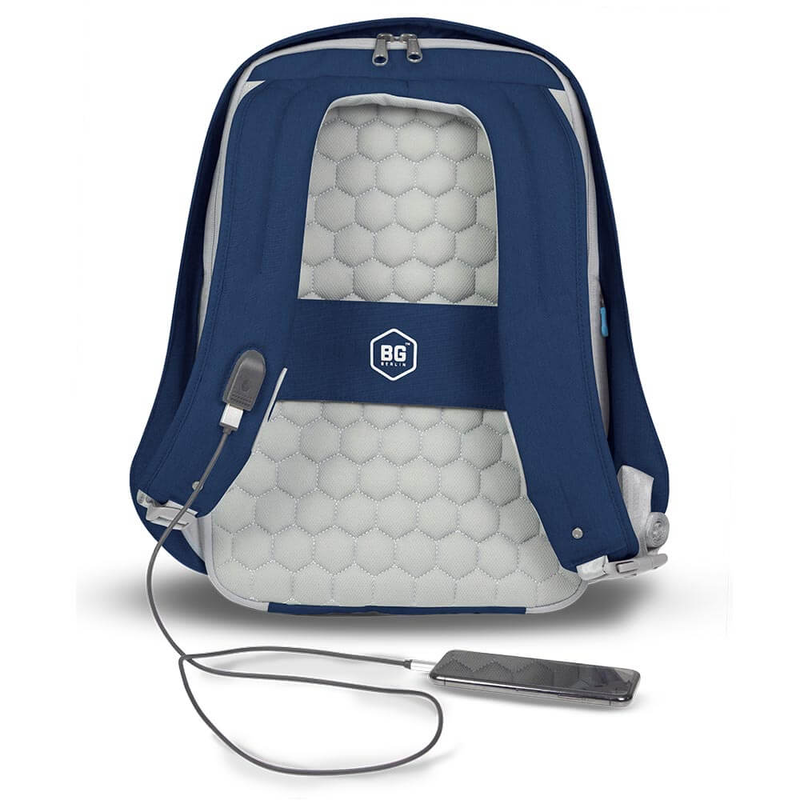 Bg berlin - metrobag, anti-theft laptop backpack, 17 inch, black-null