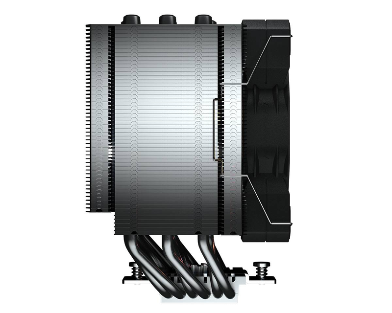 Cougar forza 85 argb cgr-fza85-argb single-tower CPU cooler 6 heatpipes 120mm argb fan intel AMD am5 black-null