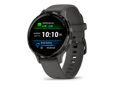 Garmin venu 3s - 41 mm - pebble grey - smart watch with band - silicone - wrist size: 110-175 mm - display 1.2" - 8GB - bluetooth, ant+, Wi-Fi - 40 g, , medium