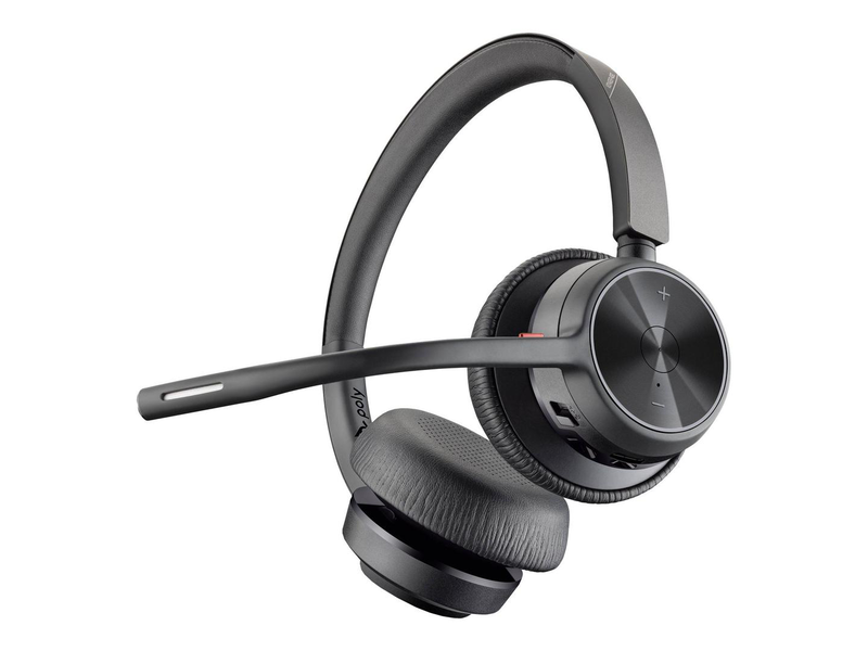 Poly voyager 4320 / headset / on-ear / bluetooth / wireless / black / zoom certified, certified for microsoft teams, , medium-null