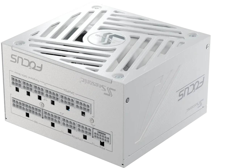 Seasonic focus gx-850 v4 white atx 3.1 850w fully modular power supply 80 plus gold 12v-2x6 white-null