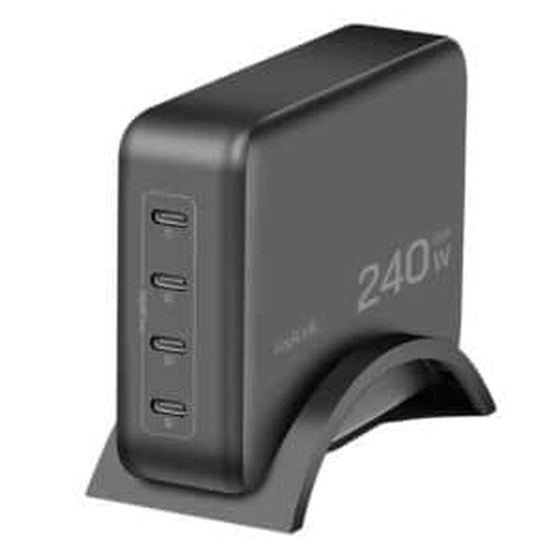 Product image: Pa0353 charger 240w gan technology 4xUSB Type-C (pd3.1) black logilink, , medium-null