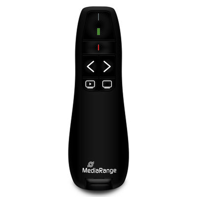 Mediarange 5-button wireless presenter with red laser pointer, , medium-null