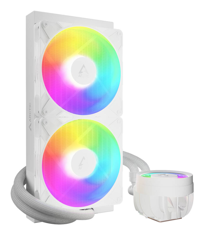 Arctic liquid freezer III pro 280 a-rgb white 280mm aio CPU cooler dual 140mm p14 pro fans vrm fan copper-null