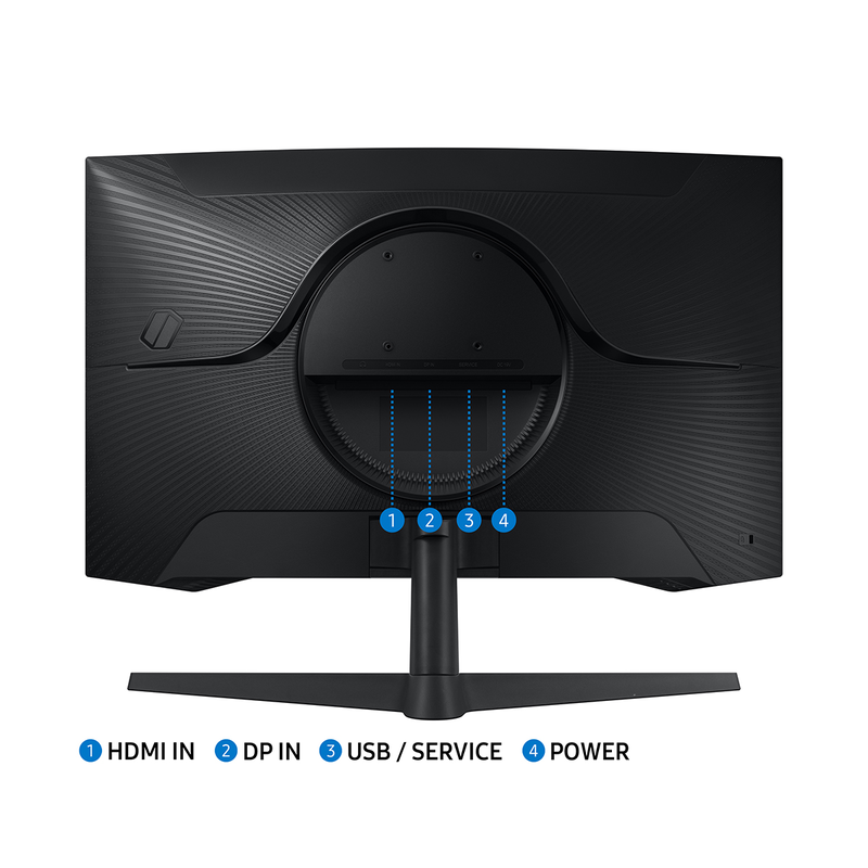 Samsung odyssey g5 ls27cg554eu 27" οθόνη curved 165hz hdr wqhd 2560x1440, , medium-null