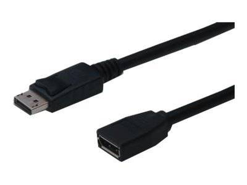 Assmann / displayport extension cable / displayport (m) to displayport (f) / 2 m / molded / black, , medium-null
