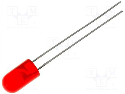 Led 5mm red 8-30mcd  x4pcs, , medium