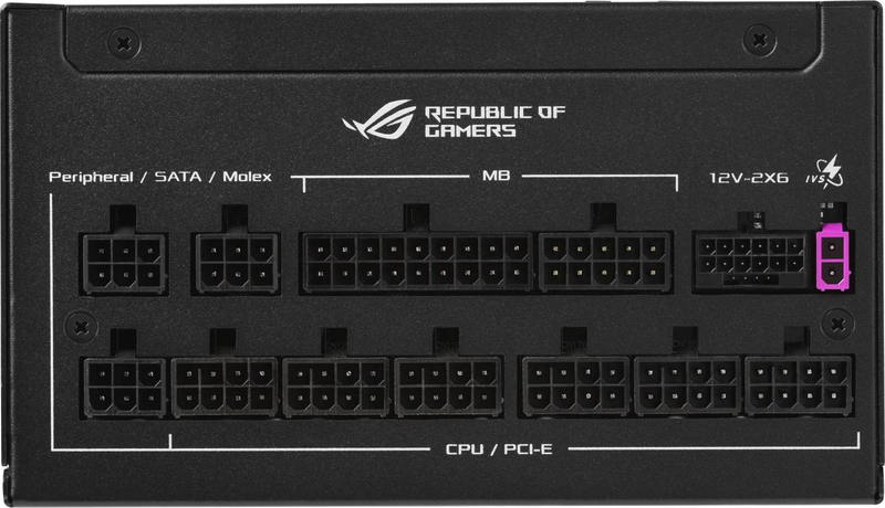 Asus rog strix 1200w platinum 90ye00w1-b0na00 atx 3.1 fully modular power supply 80 plus platinum pcie 5.1 12v-2x6 black-null
