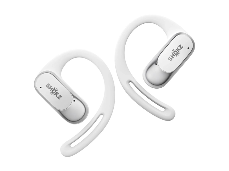 Shokz openfit Air open-ear true wireless earbuds directpitch bluetooth 5.2 ip54 28h battery white-null