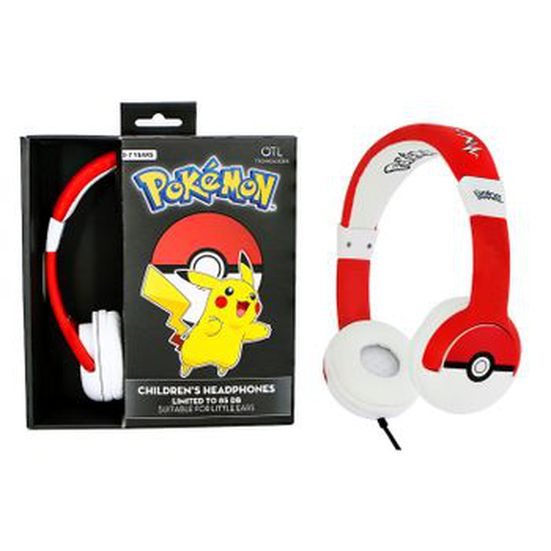 Otl pokemon pokeball childrens headphones, , medium-null