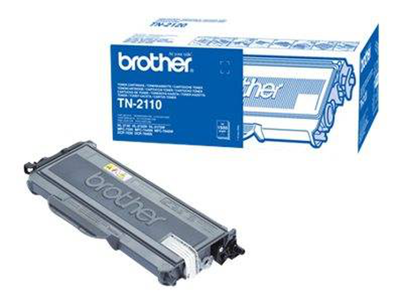 Brother tn-2110 black original toner cartridge 1500 pages for hl-2140 2150n 2170w mfc-7440 7840-null