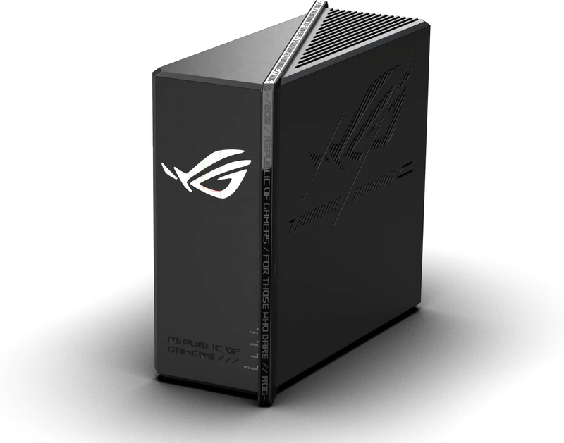Asus rog strix gs-be18000 tri-band Wi-Fi 7 gaming router 18000mbps 8x 2.5GBe ports aimesh mlo 6GHz black-null