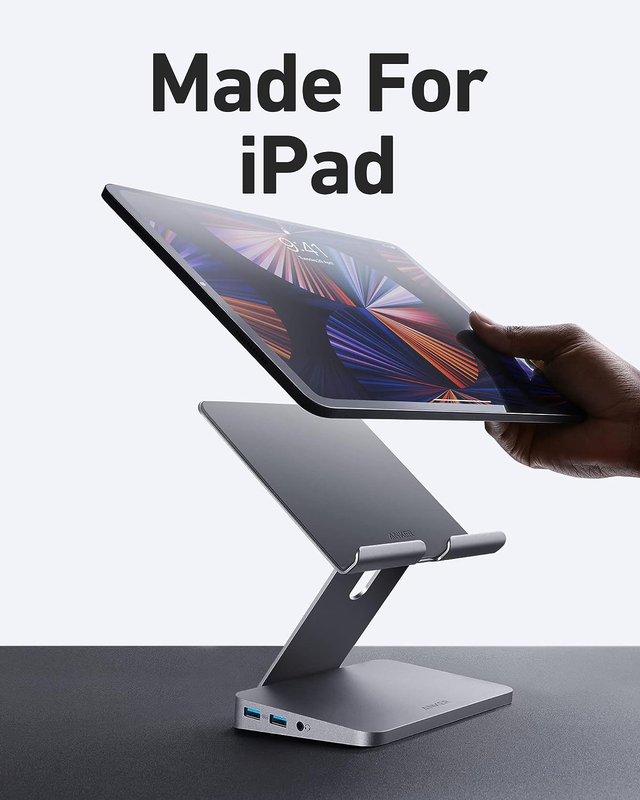 Product image: Anker work 551 USB-c tablet stand hub 8in1, , medium-null