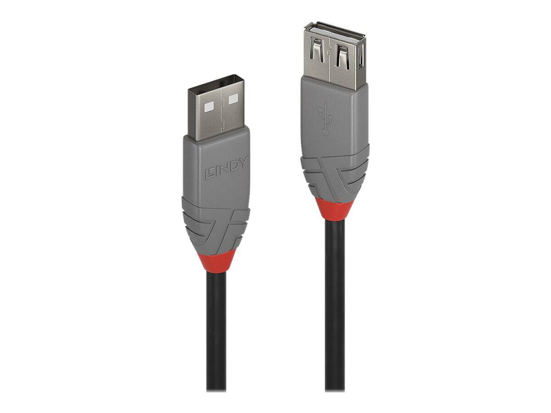 Lindy anthra line / USB cable / USB (m) to USB (m) / USB 2.0 / 5 m / round / black-null