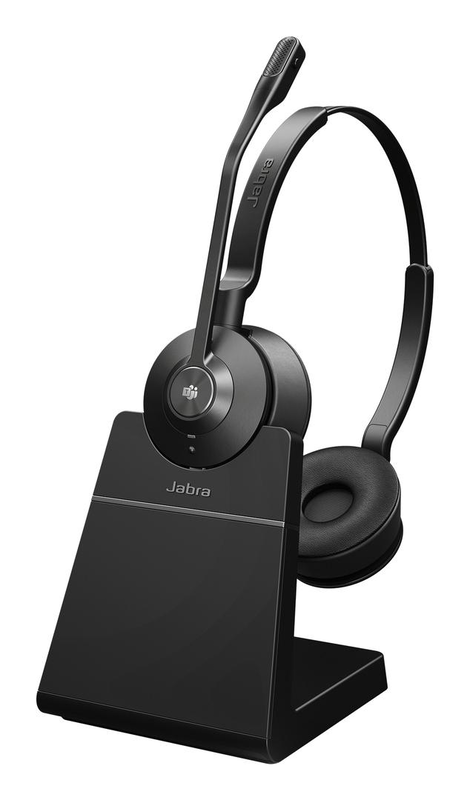 Jabra engage 55 se ms teams stereo wireless dect headset USB-a link 400a dongle charging stand black-null