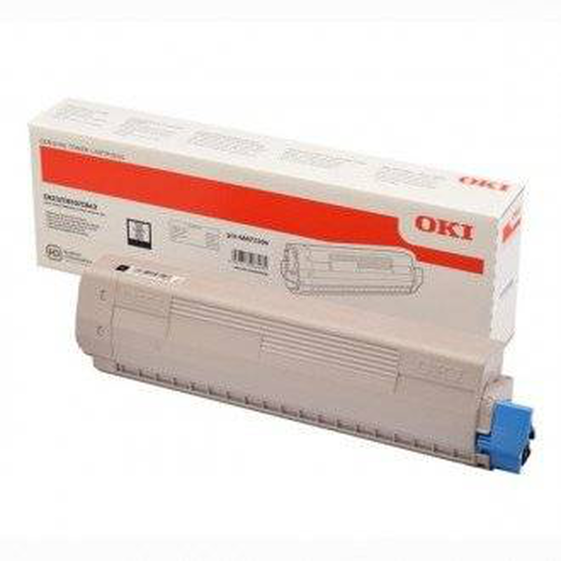 Oki 46471104 black original toner cartridge 7,000 pages led for oki c823dn c823n printers-null