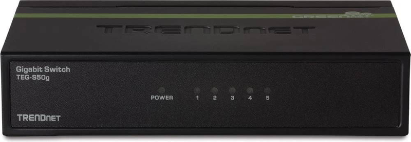Trendnet teg-s50g 5-port gigabit unmanaged metal desktop switch greennet plug and play-null