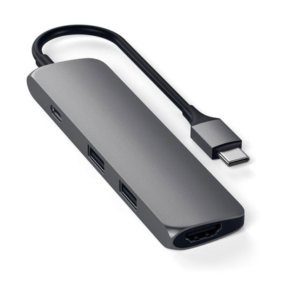 Slim aluminum Type-C multi-port 4k, , medium