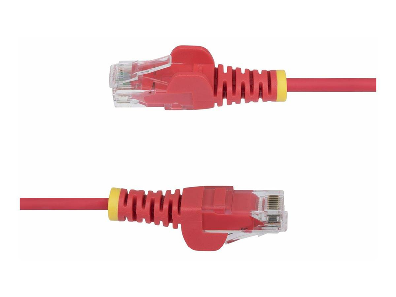 Startech.com 10m red slim cat6 ethernet cable, snagless, 28awg, lszh / patch cable / rj-45 (m) to rj-45 (m) / 10 m / 3.6 mm / utp / cat 5/5e/6 / ieee 802.3bt / halogen-free, snagless / red-null