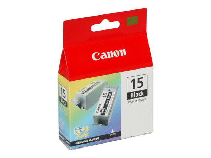 Canon bci-15 / 2-pack / black / original / ink tank / for i70, 80 / pixma ip90, ip90v, , medium-null