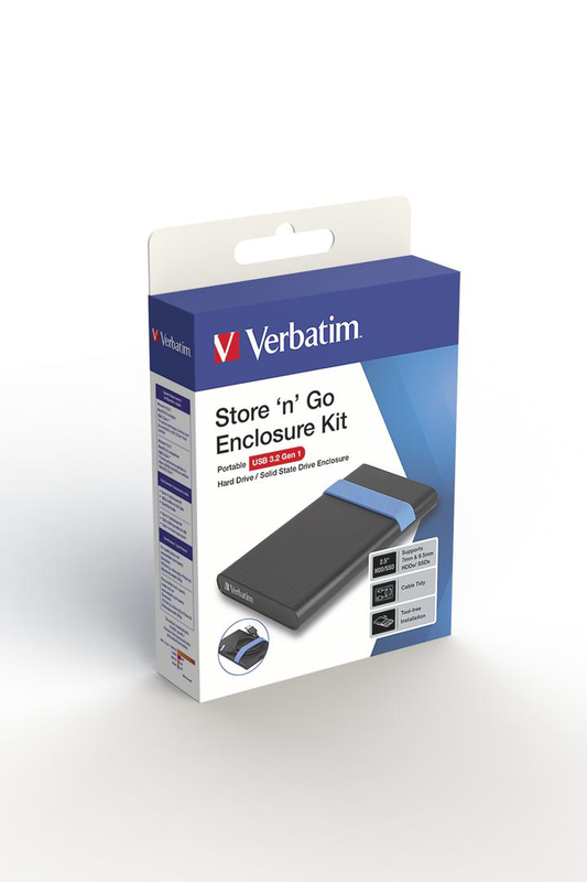 Verbatim / storage enclosure / 2.5" / sata 6GB/s / USB 3.2 (gen 1)-null