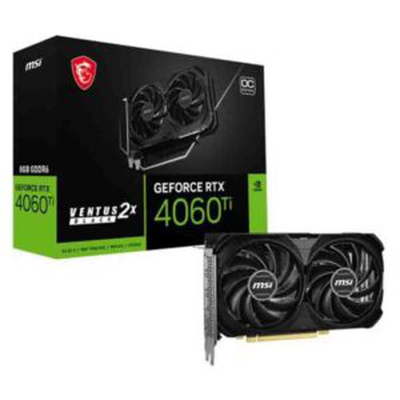 RTX 4060ti ventus 2x oc gddr6 8GB e1 black geforce graphics card msi