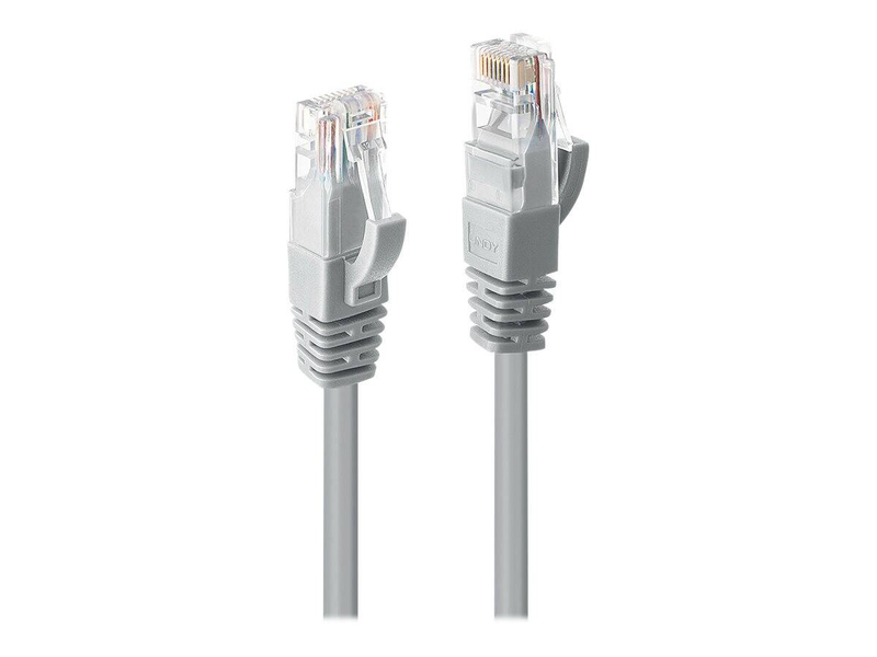 Lindy / patch cable / rj-45 (m) to rj-45 (m) / 2 m / utp / cat 6 / molded, snagless, stranded / grey-null