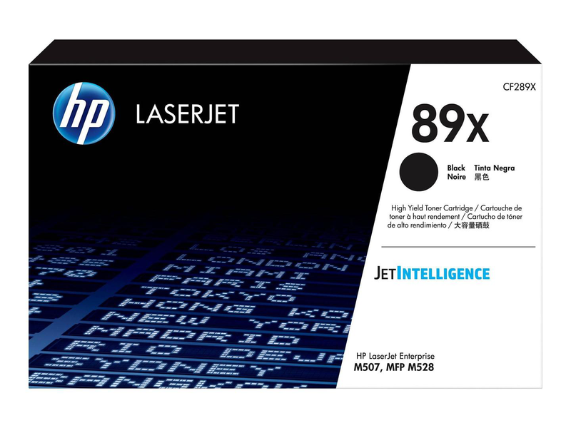 Hp 89x / high capacity / black / original / laserjet / toner cartridge (cf289x) / for laserjet enterprise m507, mfp m528; laserjet enterprise flow mfp m528, , medium-null