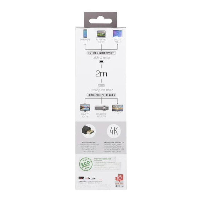 Tnb USB-c / displayport cable 2m, , medium image number null