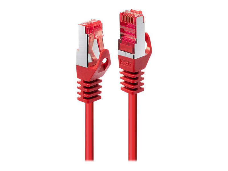 Lindy basic - patch cable - rj-45 (m) to rj-45 (m) - 1 m - sftp, pimf - cat 6 - molded, snagless, stranded - red-null