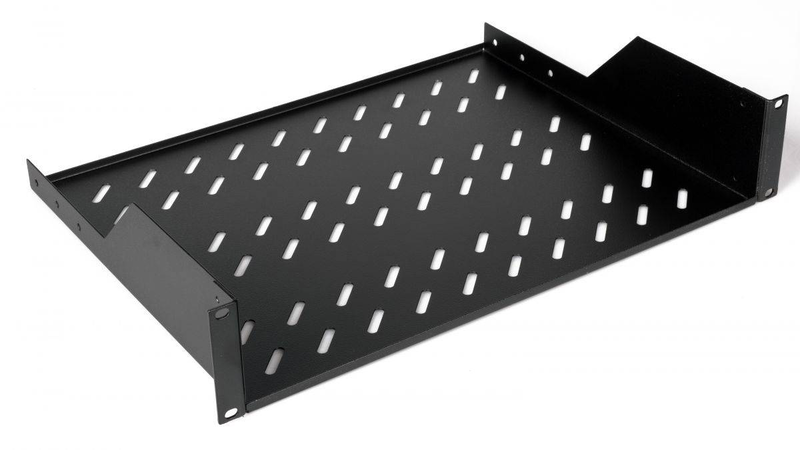 Equip fixed shelf 19', 2u, 800mm, black, , medium-null
