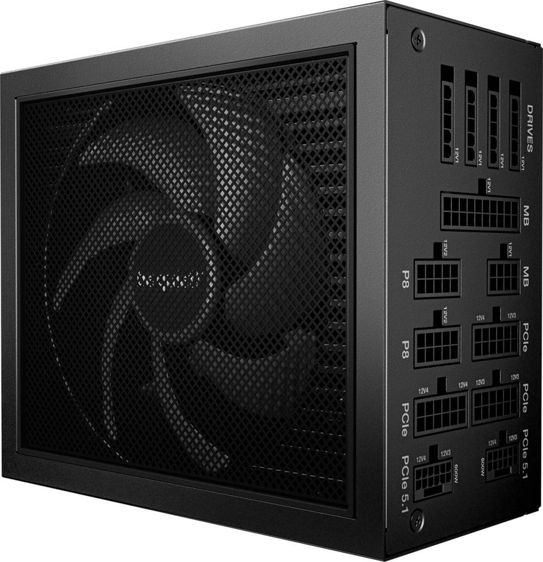 Be quiet! Dark power 14 1200w atx 3.1 psu 80+ titanium cybenetics fully modular pcie 5.1 12v-2x6 silent black-null