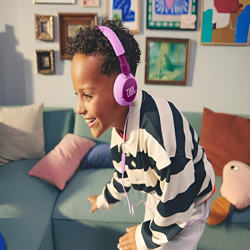 Jbl junior 320 on-ear kids headphones safe sound - purple-null