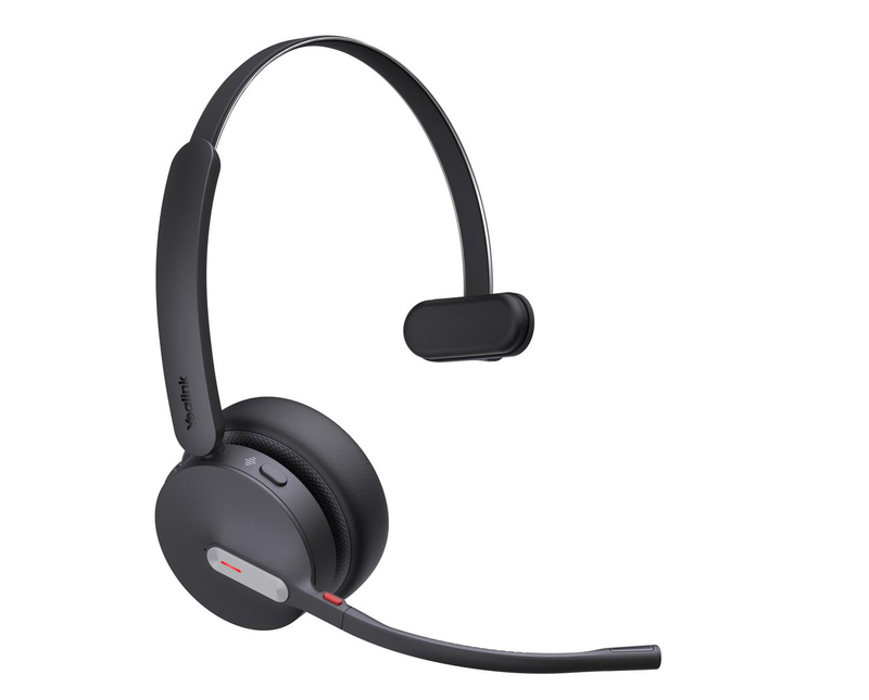 Yealink bh70 mono uc bluetooth wireless headset on-ear 3-mic USB-c dongle busylight 35h talk black-null