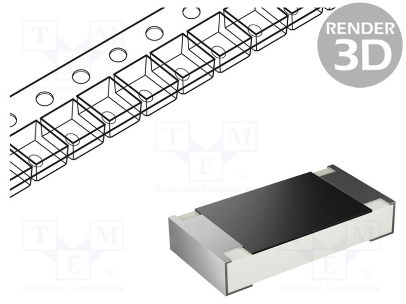 Smd1206 33k 0.25w x100p thick film resistor, , medium-null