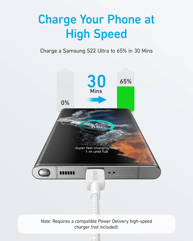 Anker mobile cable USB-c to USB-c 1.8m 322 white, , medium-null