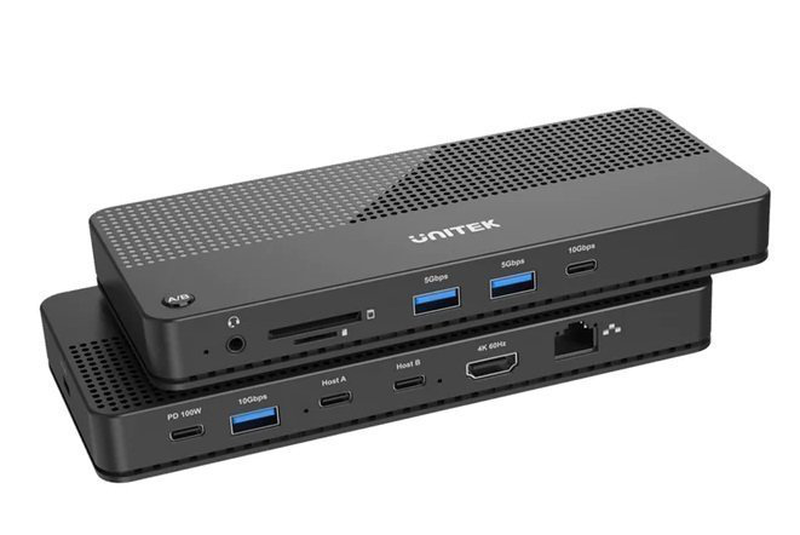Unitek USB-c hub USB3.2 kvm HDMI/gb/sd/audio/pd100w d1077a, , medium-null