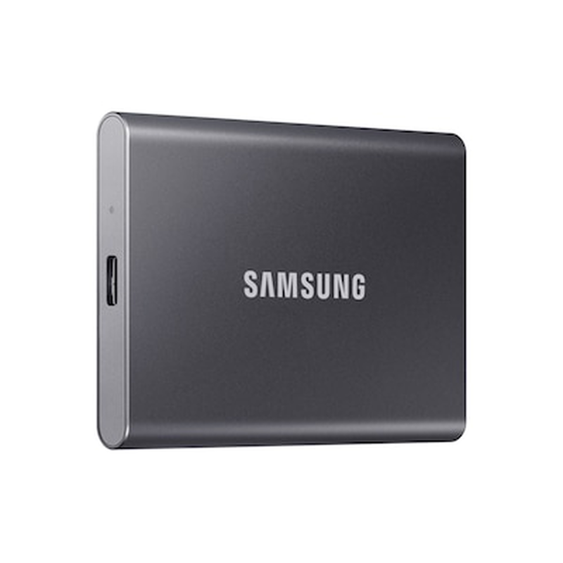 Samsung t7 mu-pc4t0t / SSD / encrypted / 4TB / external (portable) / USB 3.2 Gen 2 (USB-c connector) / 256-bit aes / grey-null