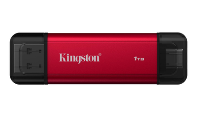1TB kingston dual USB Type-C type-a external ssd drive, Red, medium