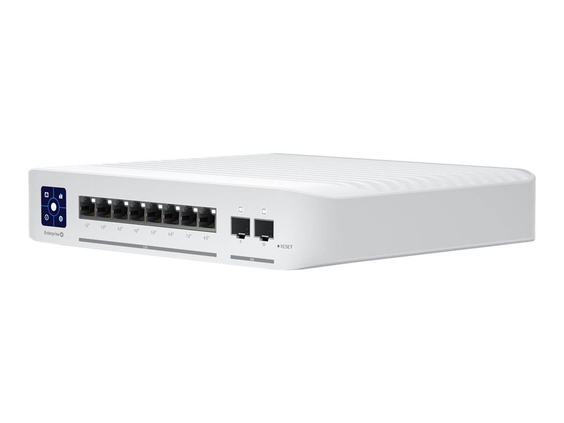 Ubiquiti unifi usw-enterprise-8-poe 8-port 2.5GBe l3 managed switch poe+ 120w 2x 10g sfp+ white-null