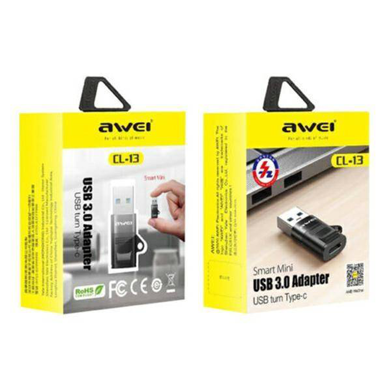 Awei cl-13 mini USB 3.0 to USB Type-C, , medium-null