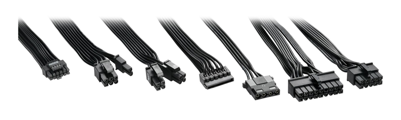 Sharkoon rebel p20 1200w atx 3.1 psu 80+ gold cybenetics platinum fully modular pcie 5.1 12v-2x6 black-null