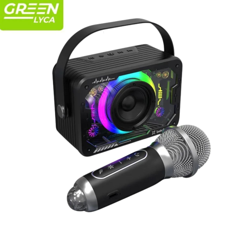 Green lyca &alpha;&sigma;ύ&rho;&mu;&alpha;&tau;&omicron; &eta;&chi;&epsilon;ί&omicron; karaoke &mu;&epsilon; rgb &phi;&omega;&tau;&iota;&sigma;&mu;ό, tws, 1 &mu;&iota;&kappa;&rho;ό&phi;&omega;&nu;&omicron; & 1200mAh &mu;&pi;&alpha;&tau;&alpha;&rho;ί&alpha;&nbsp;, , medium-null