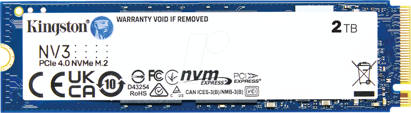 2TB m.2 SSD nvme Gen.4 kingston nv3 (snv3s/2000g)-null