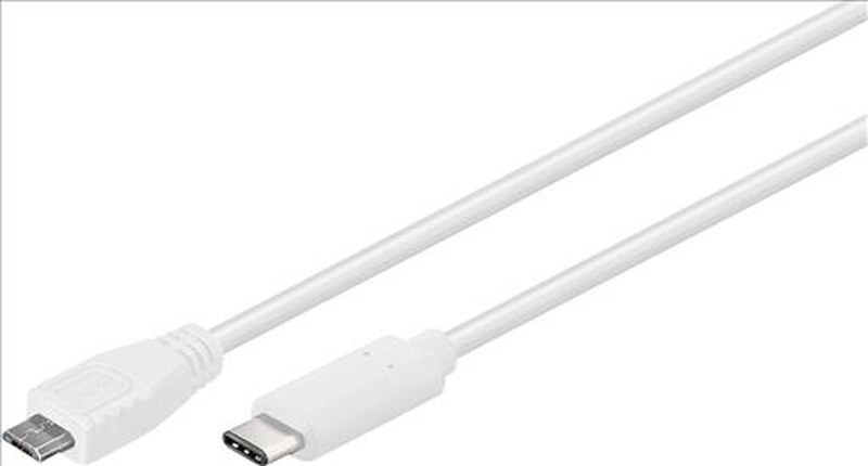 USB 2.0 highspeed cable 1 m USB 2.0 micro male type b to USB-c&trade; male, , medium-null